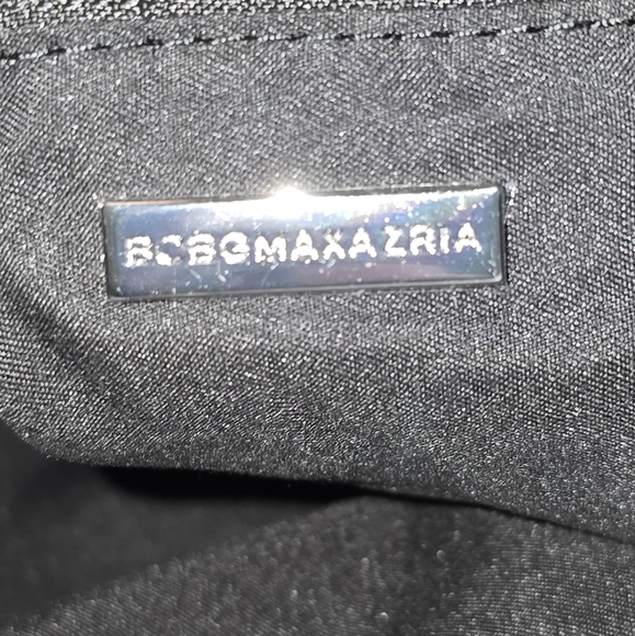 BCBG Max Azria Foldover Shoylder Bag. Black Faux Leather. NWT - Picture 6 of 12